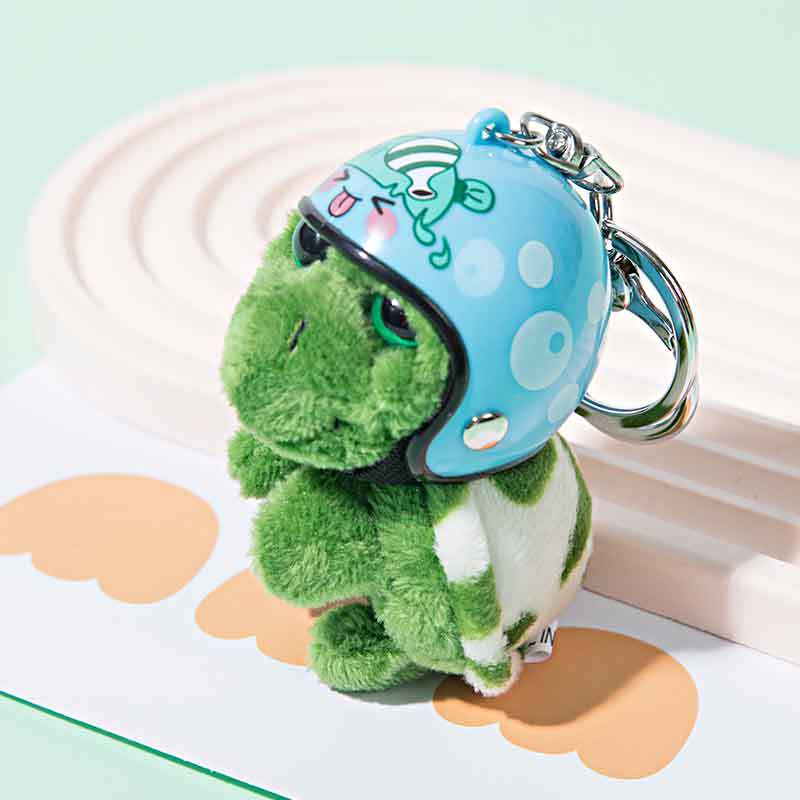 Wholesale Helmeted Turtle Cute Plush Turtle Accessory Keychain