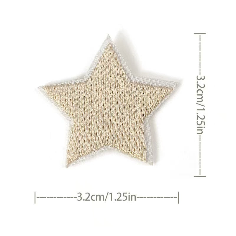 Wholesale Embroidered Star Patches 36 Pack Sew On Appliques For Clothing And Towels Fashion Accessory DIY Gift Resale