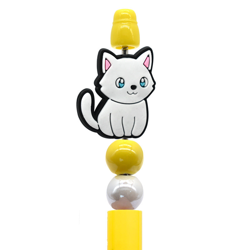 Wholesale Random  100pcs/pack  Cute Cartoon Cat PVC Beads