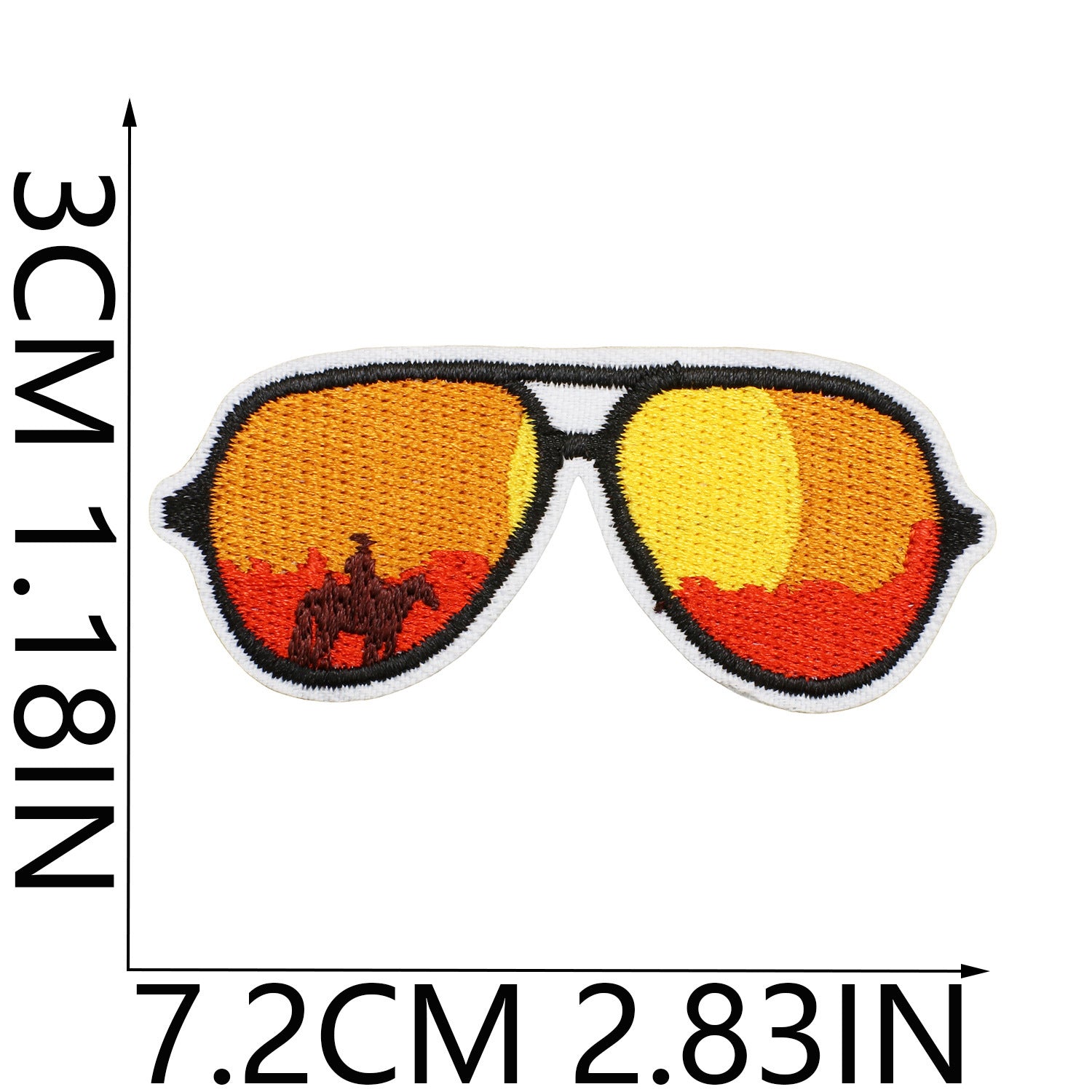 Wholesale Western Cowboy Embroidered Iron On Patch Pistol Horse Buffalo Cactus Motif For Men S Fashion Apparel