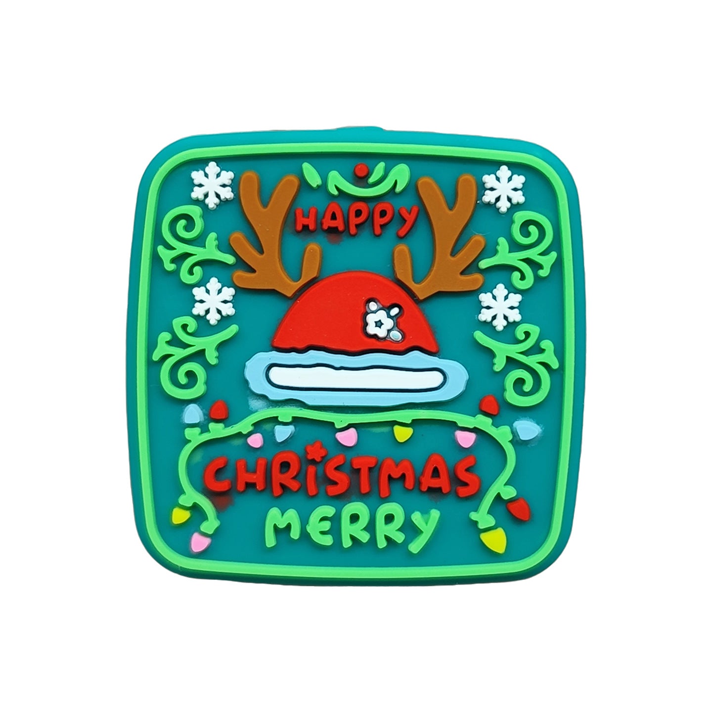 Wholesale  20pcs/pack  Christmas food-grade 3D silicone beads