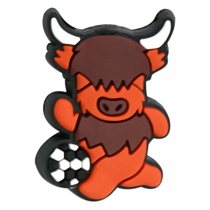 Wholesale  Random 100pcs/pack  Cartoon calf bead  Focal Beads