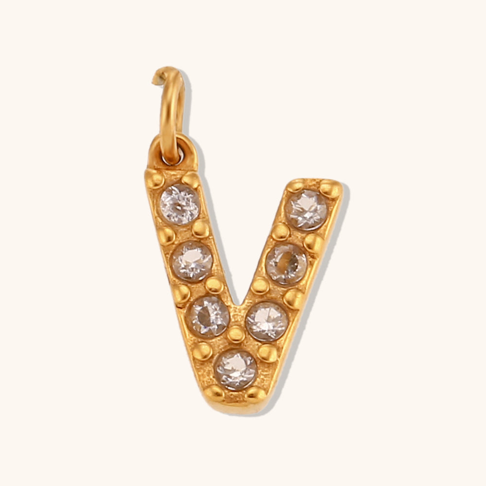 Pargente de cartas de inglés de oro de acero inoxidable de acero inoxidable al por mayor