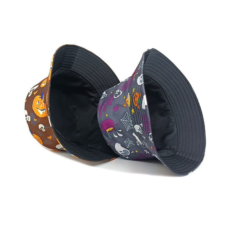 Wholesale Halloween New Pumpkin Skull Polyester Bucket Hat