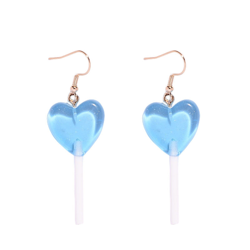 Wholesale Creative Candy Color Lollipop Earrings