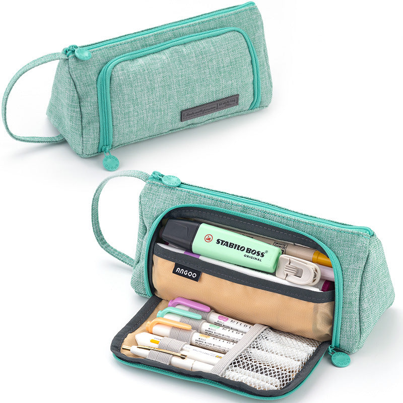 Wholesale Large Capacity Canvas Pencil Case