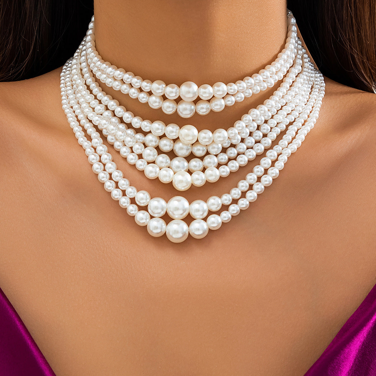 Wholesale of Multi-layer Vintage Pearl Necklaces