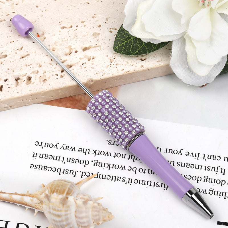 Wholesale 5pcs DIY Rhinestone Pearl Handmade Surface Mount Ballpoint Pen