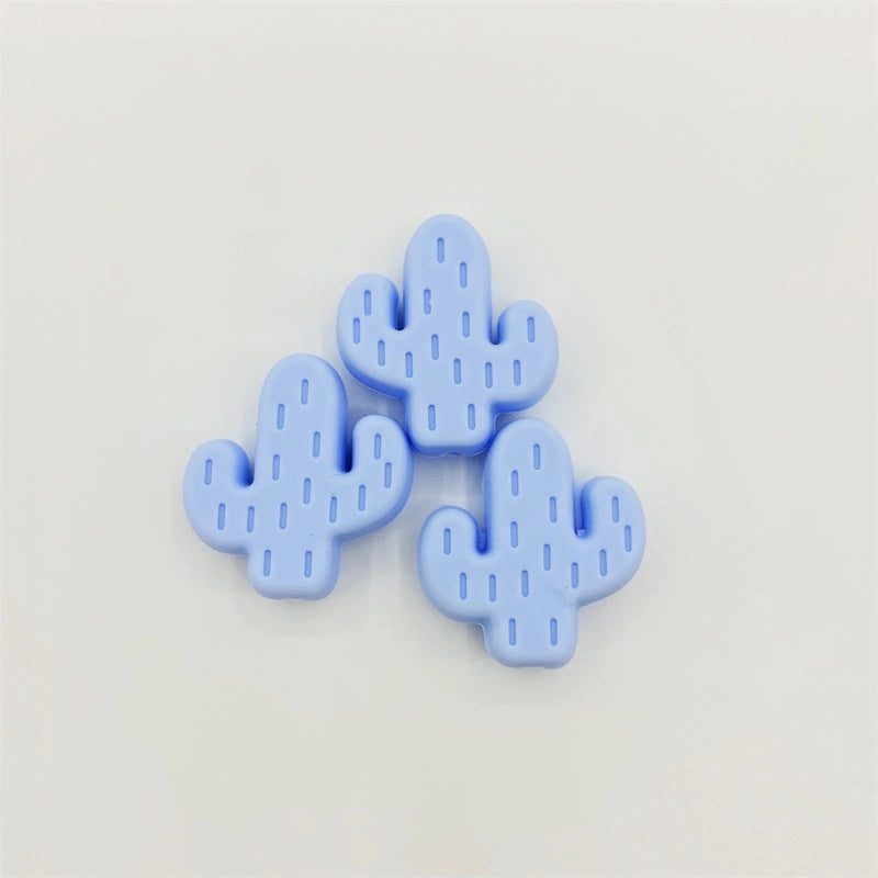 Cuentas de silicona de cactus de 10pcs al por mayor