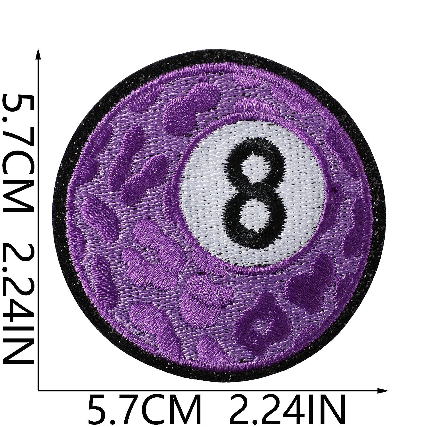Wholesale Glitter Embroidered Fabric Patch Vintage American Retro Billiards Poker Cowboy Bow Flower Design For Clothing DIY Gift