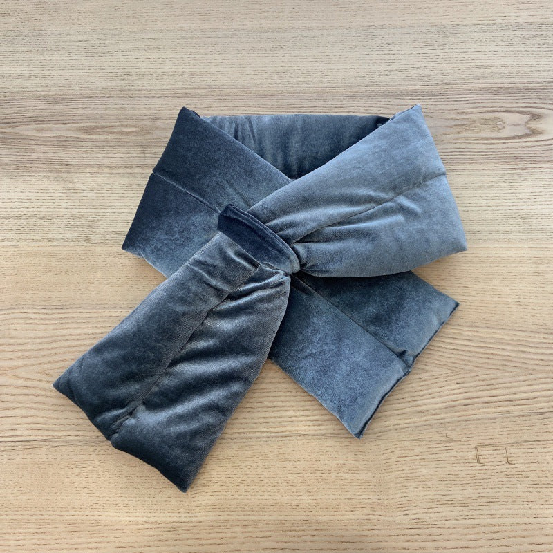 Wholesale Imitation Suede Thickened Warm Plush Down Cotton Scarves