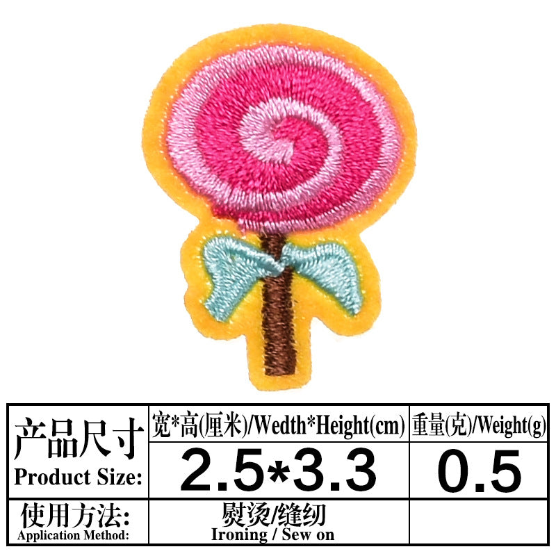 Wholesale Felt Decorative Patches DIY Craft Supply Hedgehog Lemon Tree Applique For Clothing Bags Towels