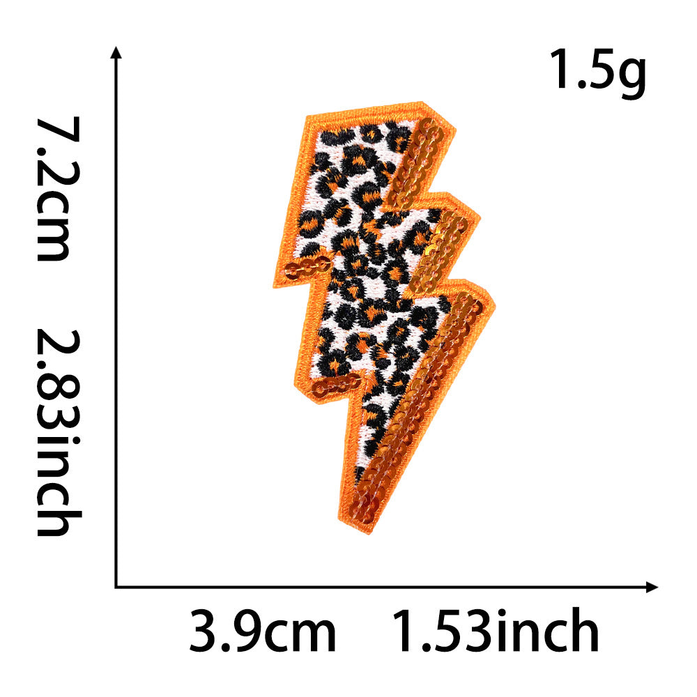 Wholesale Love-themed Black and White Blue Checkerboard DIY Patches