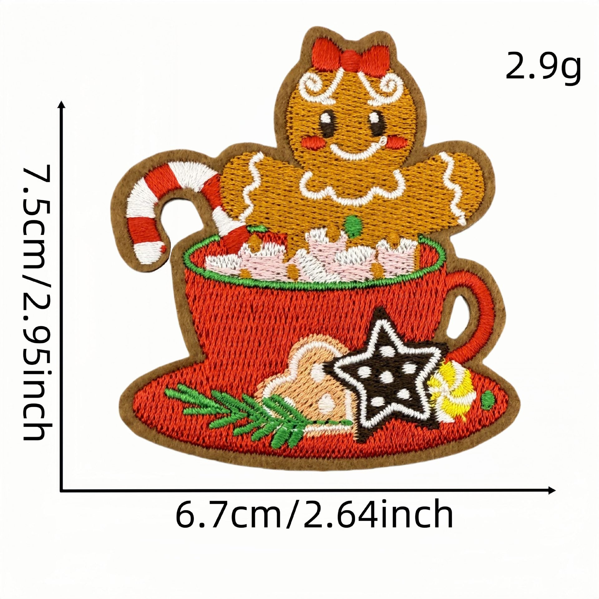 Wholesale Cartoon Christmas embroidery patch accessories ironing hot melt adhesive