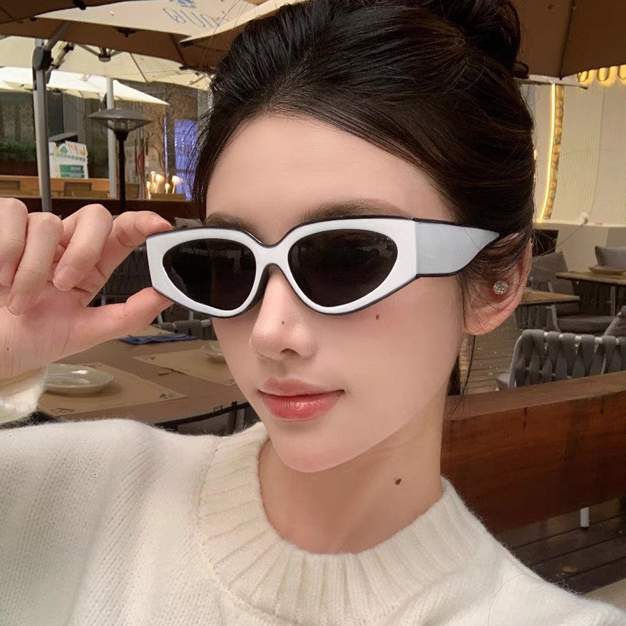 Wholesale Black and white panda double color women's sunglasses