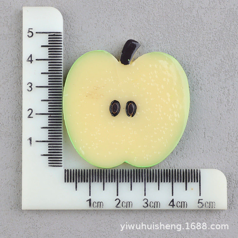 Wholesale 50pcs DIY Watermelon Strawberry Pineapple Fruit Homemade Cream Glue Resin Hole Shoe Patch FlatBack