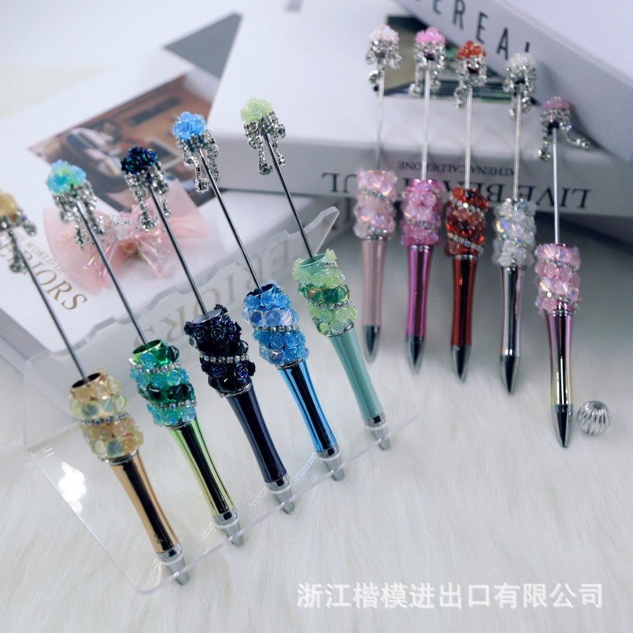 Wholesale Popular DIY Pearl Flower Beadable Pen