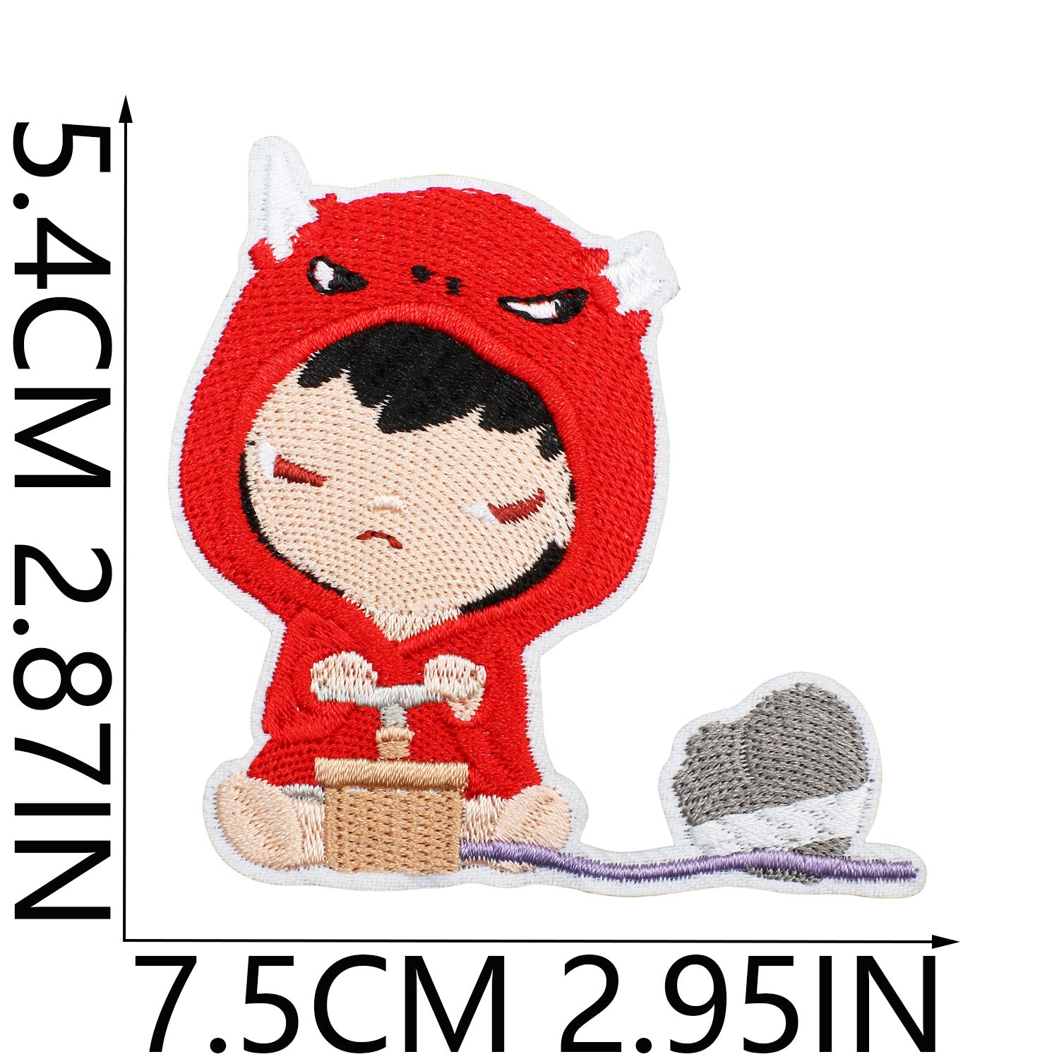 Wholesale Cute doll embroidered fabric patch OLY Exclusive