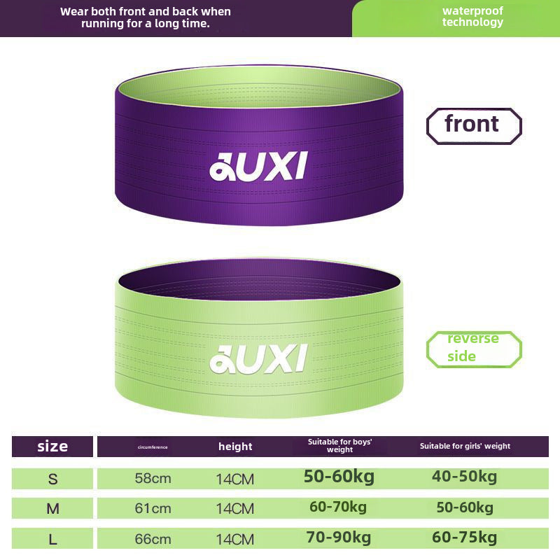 Wholesale Running waist bag multifunctional close-fitting outdoor invisible mobile phone bag men and women knitted water-repellent sports waist bag