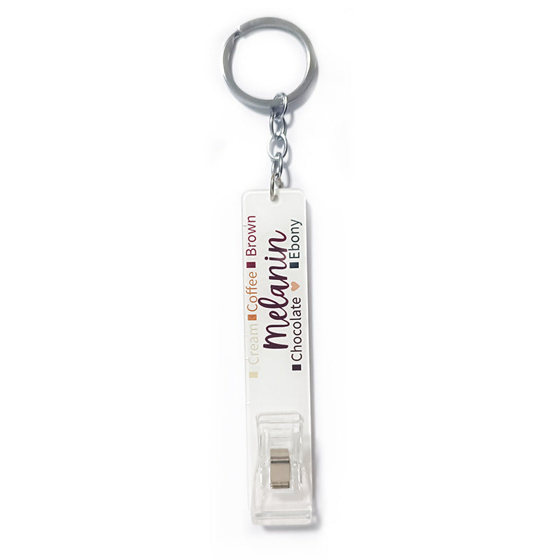 Wholesale Contactless Card Reader Clip Acrylic Keychain