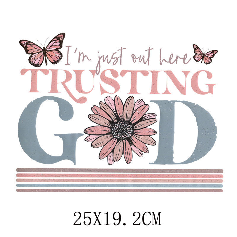 Wholesale Letter butterfly heat transfer pattern  UV DTF Ready to Press Transfers Wraps