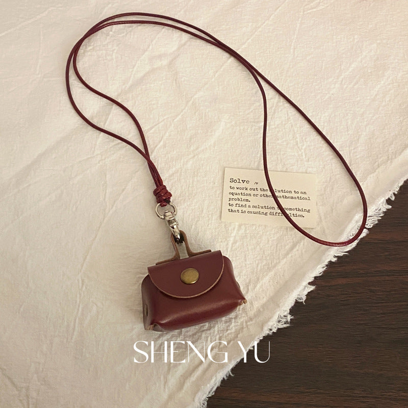 Wholesale Key Bag Coin Purse Necklace Leather Vintage Halter Sweater Chain