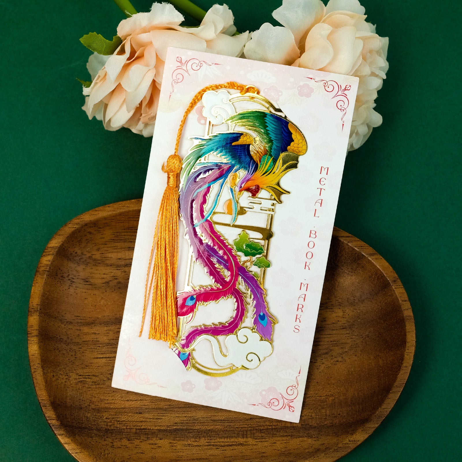 Wholesale Chinese style themed metal bookmark hollow high value small gift