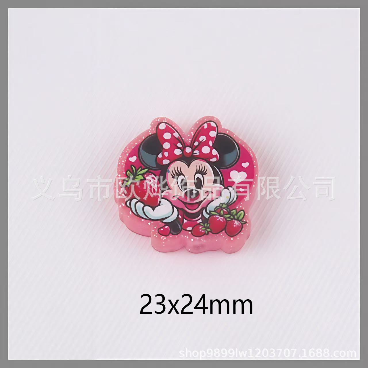 Wholesale 10pcs glitter cartoon straight-hole DIY acrylic beads OLY Exclusive