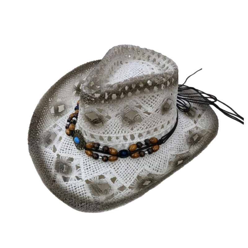 Wholesale Hollowed Out Western Cowboy Straw Hats