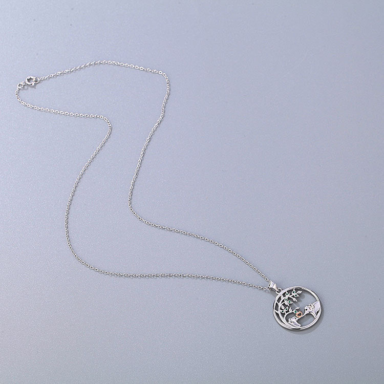 Wholesale 925 Silver Elephant Love Necklace