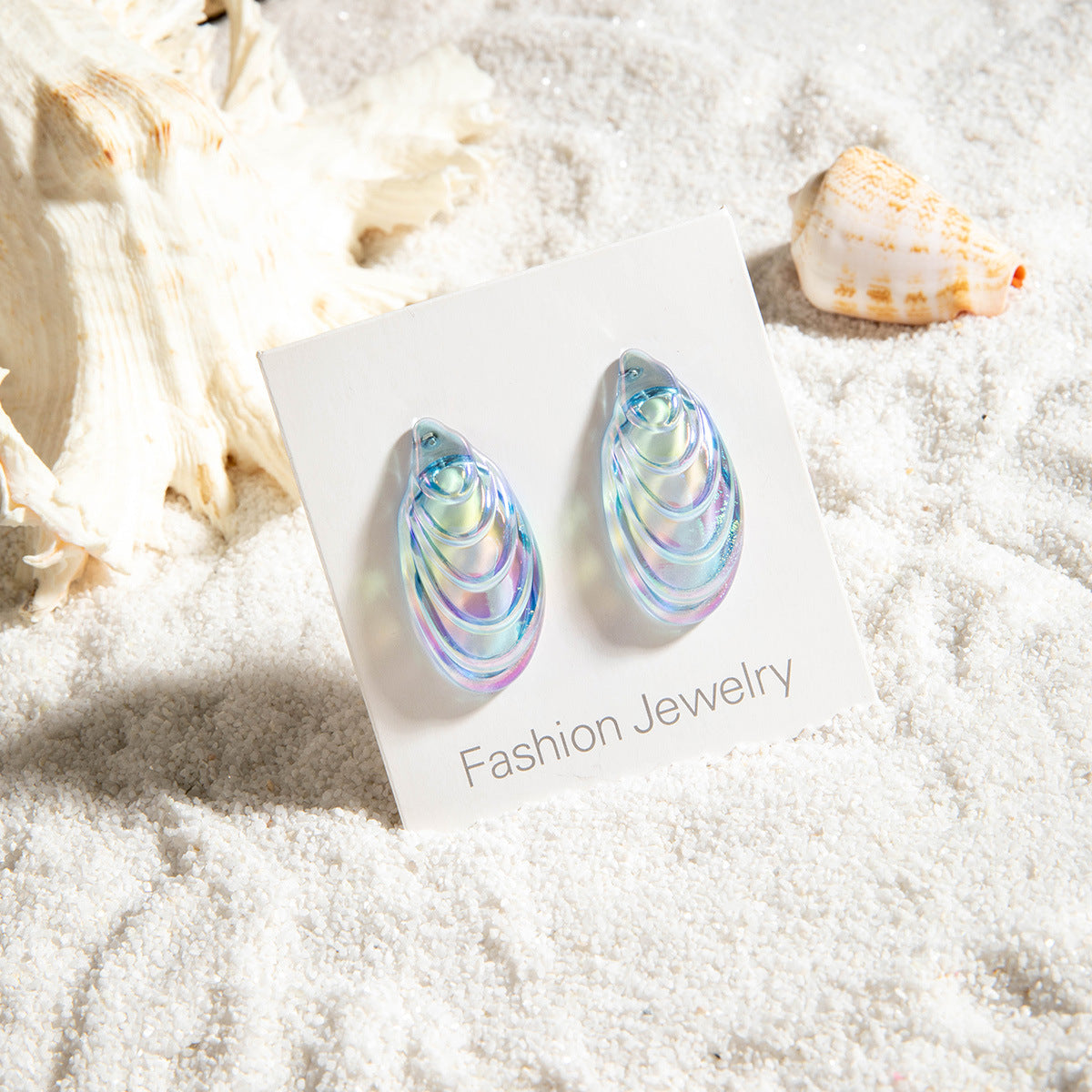 Wholesale 5pcs/pack Wind Starfish Shell Earrings  Holiday Wind Earrings