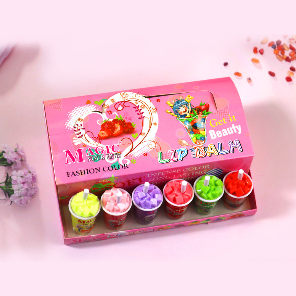 Wholesale 24PCS/PACK Plastic Ice Cream Lip Oil Moisturizing Lip Gloss
