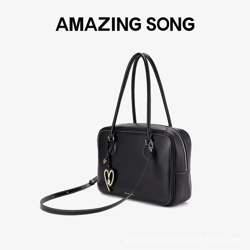 Wholesale Toast bag leather shoulder crossbody handbag