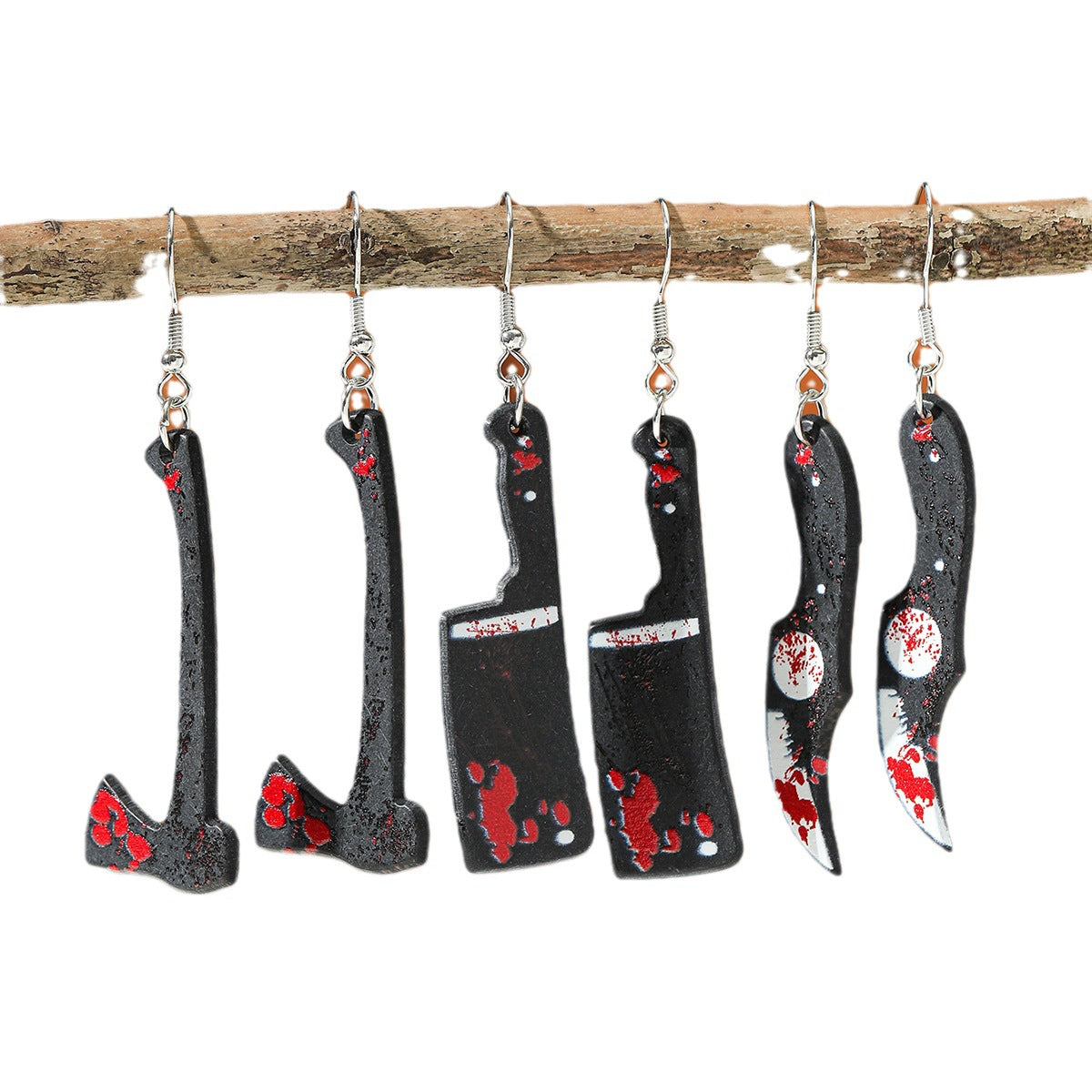 Wholesale Halloween Pumpkin Skeletons Funny Cartoon Acrylic Earrings