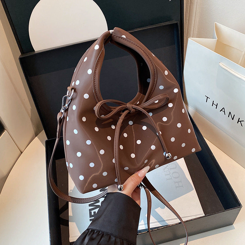 Wholesale Triangle handbag polka dot handbag shoulder bag