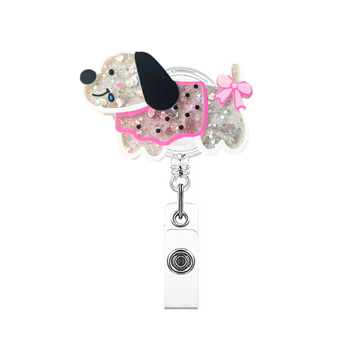 Wholesale Cute cartoon dog Badge Reels