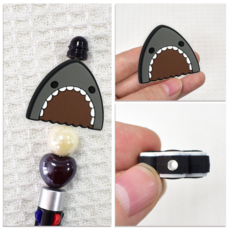 Wholesale   Random 100pcs/pack  Cartoon Ocean Animal Series PVC Soft Rubber Thick Sheets DIY Beading