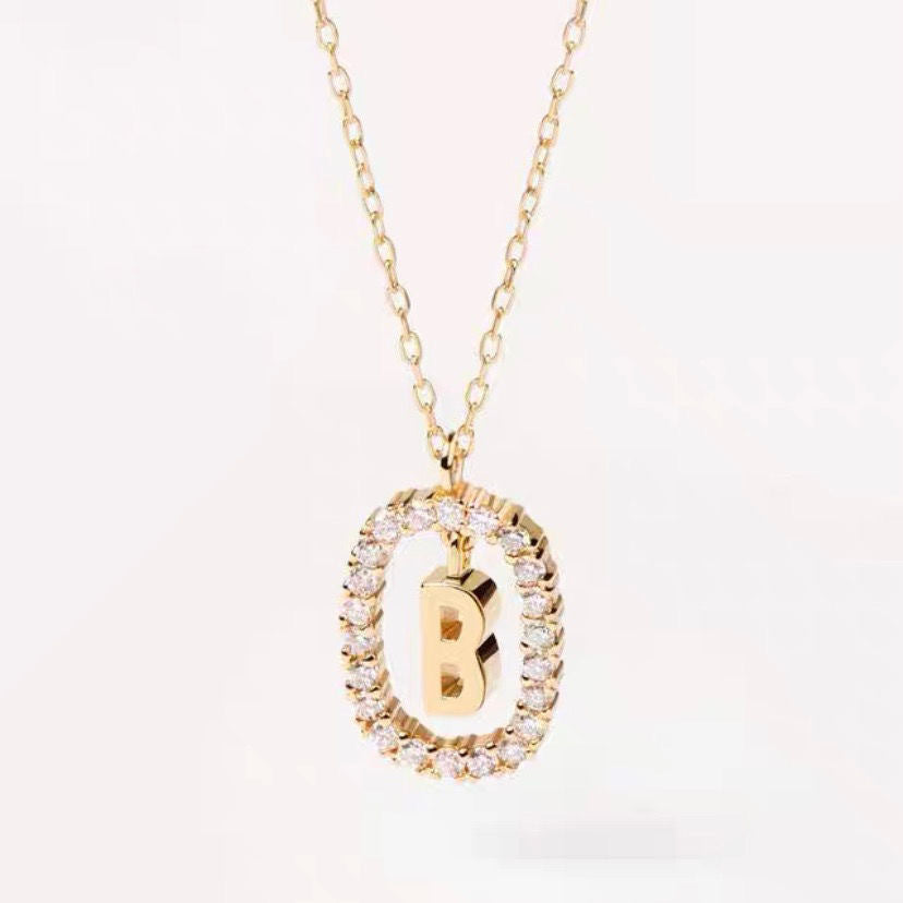 Wholesale Twenty Six Alphabet Pendants Copper Necklaces