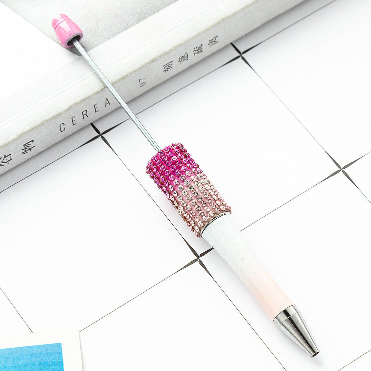 Wholesale 500pcs Beadable Pens Rhinestone Pens Handmade Plastic Diamond Pen