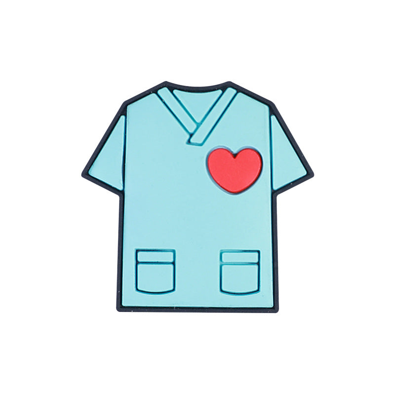 Wholesale 20pcs  Nurse' s uniform silicone beads   Focal Beads