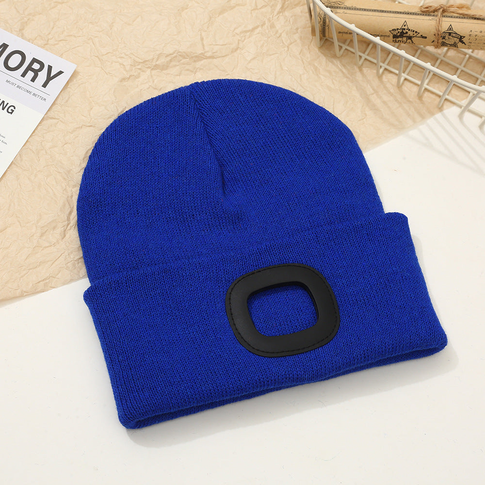 Wholesale Outdoor Windproof Earmuffs Night Riding Light Knitted Hat