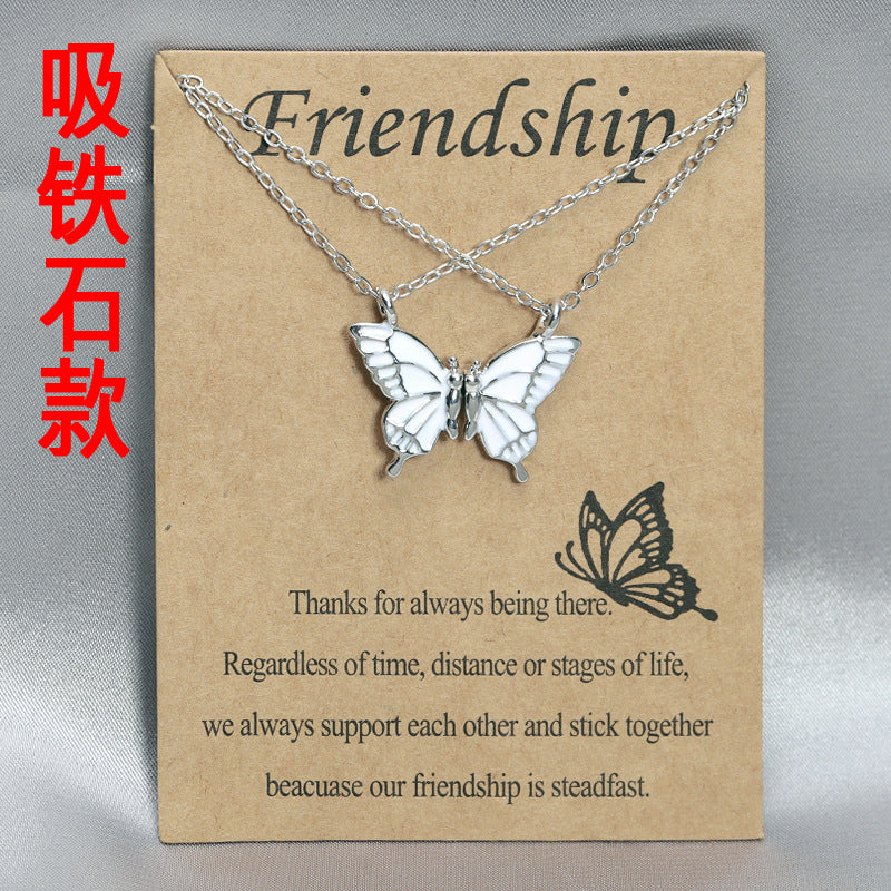 Wholesale Colorful Butterfly Clavicle Chain