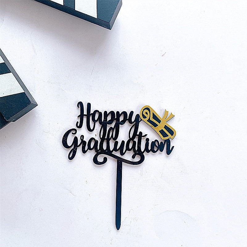 Wholesale  Acrylic Graduation Season Cake Topper Decoration