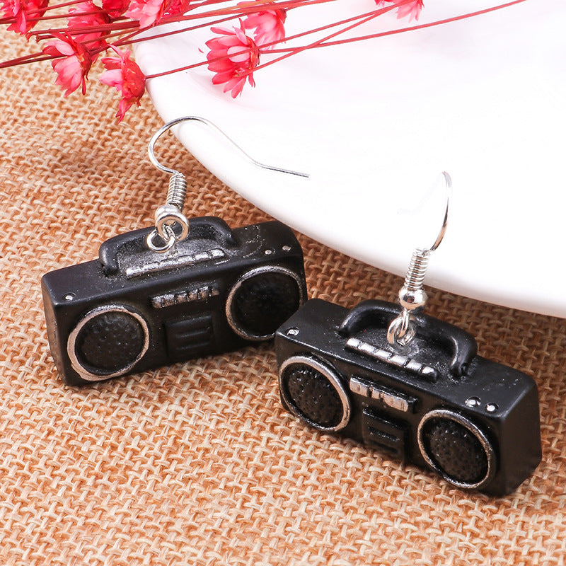 Wholesale Vintage Telephone Tv Iron Radio Earrings