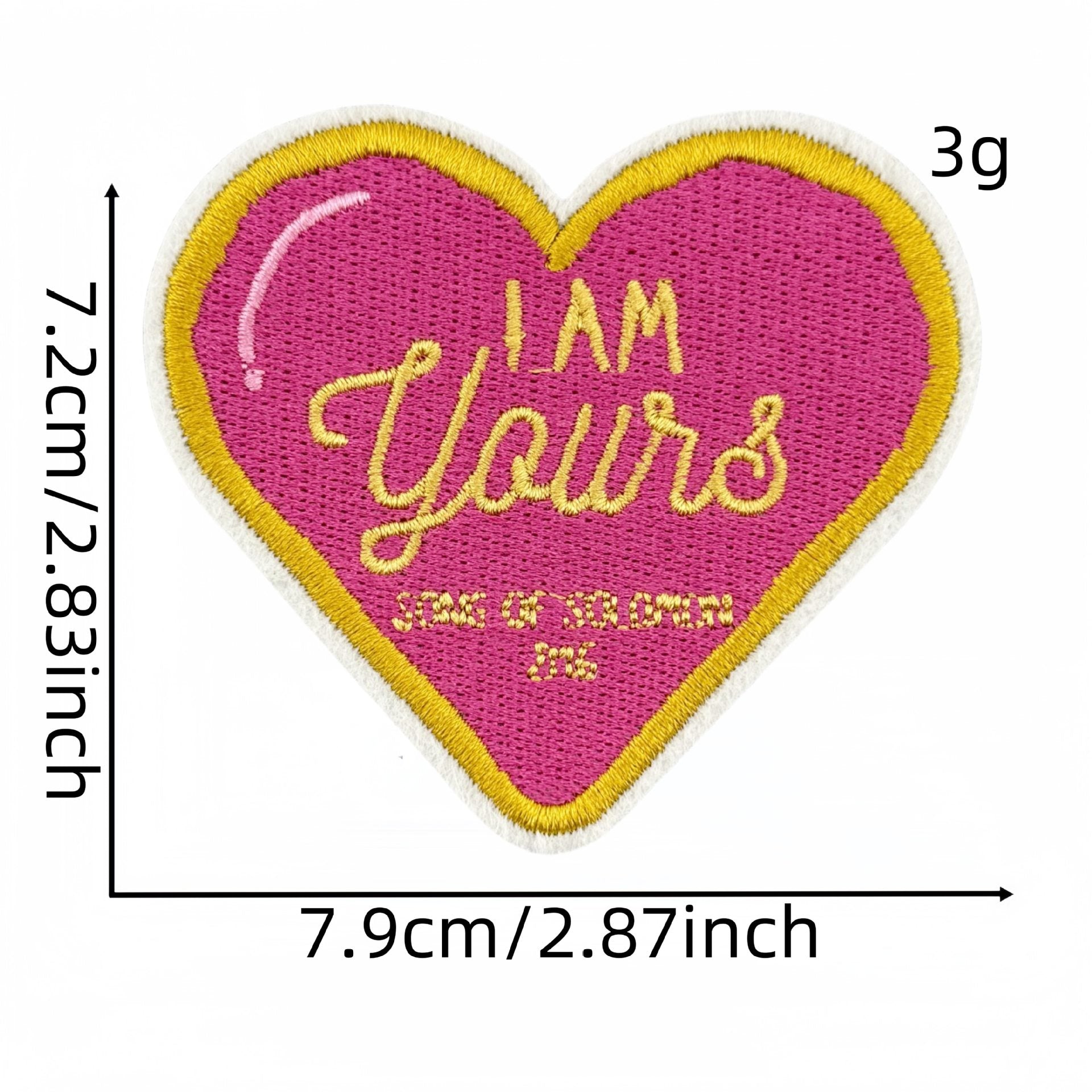 Wholesale pink Cartoon inspirational text DIY Patches