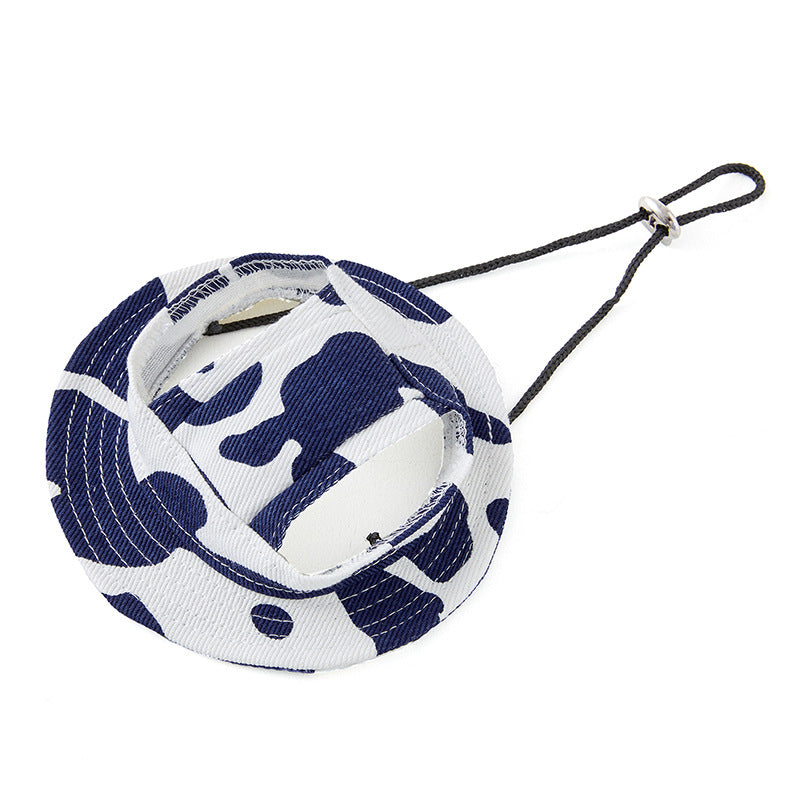 Wholesale Cotton Cow Pet Hats