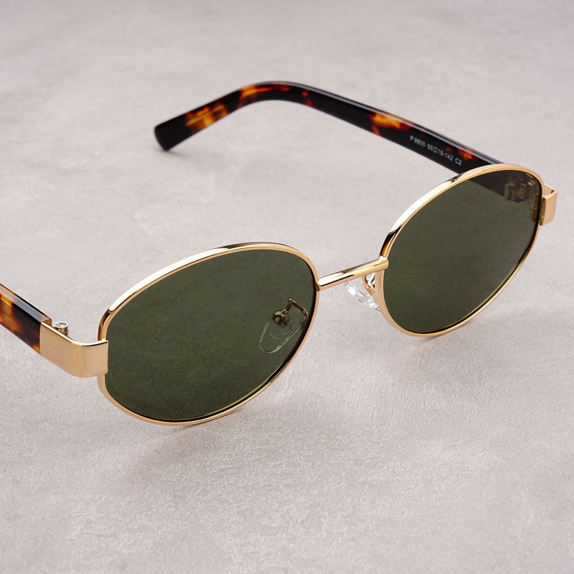 Wholesale Retro texture thick legs plate insert legs elliptical polarized UV protection sunglasses