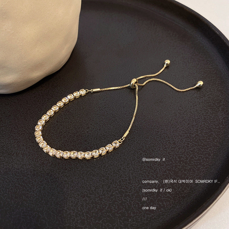 Wholesale Super Flash Zircon Adjustable Bracelet