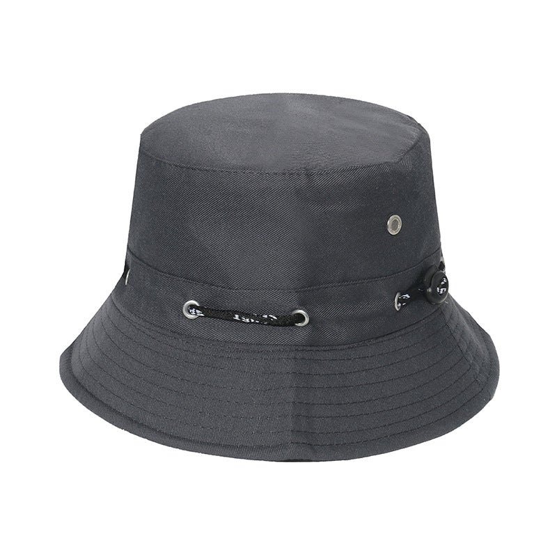 Wholesale Camouflage Drawstring Outdoor Mountaineering Travel Sunshade Polyester Fisherman Hat