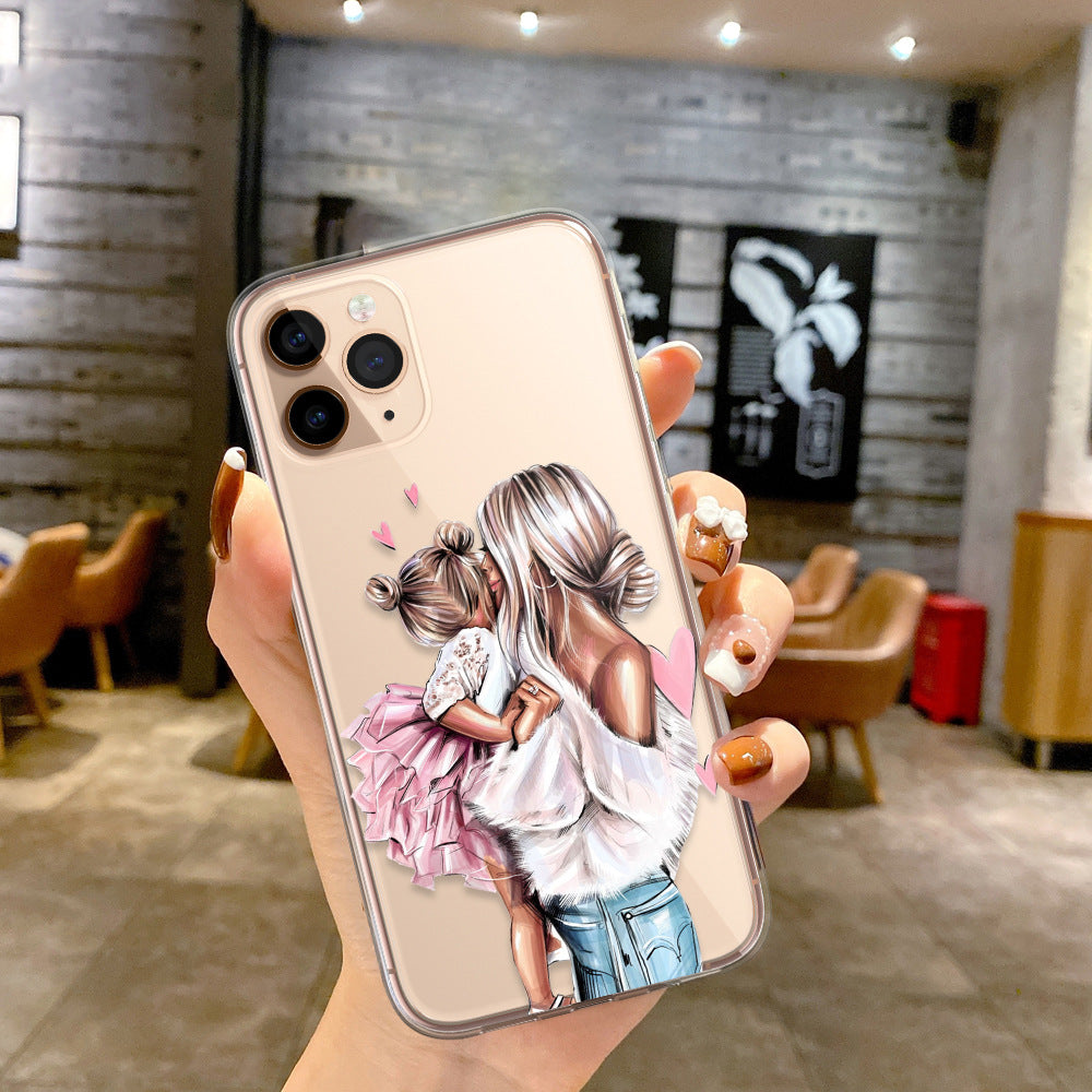 Wholesale Fashion Mom and Child Family TPU Phone Cases